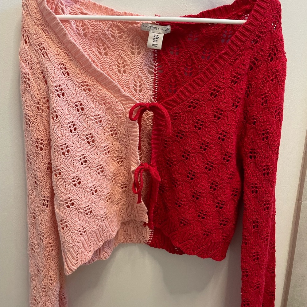 Bow Tie Knit Cardigan